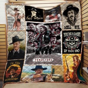 I M Your Huckleberry Quilt 3D  Quilt